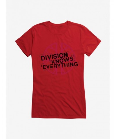 Doctor Who Division Knows Everything Girls T-Shirt $9.46 T-Shirts