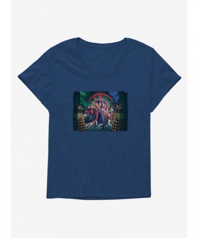 Doctor Who The Thirteenth Doctor Festive Hero Girls T-Shirt Plus Size $12.26 T-Shirts