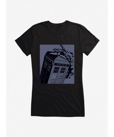 Doctor Who TARDIS Time Waves Girls T-Shirt $9.96 T-Shirts