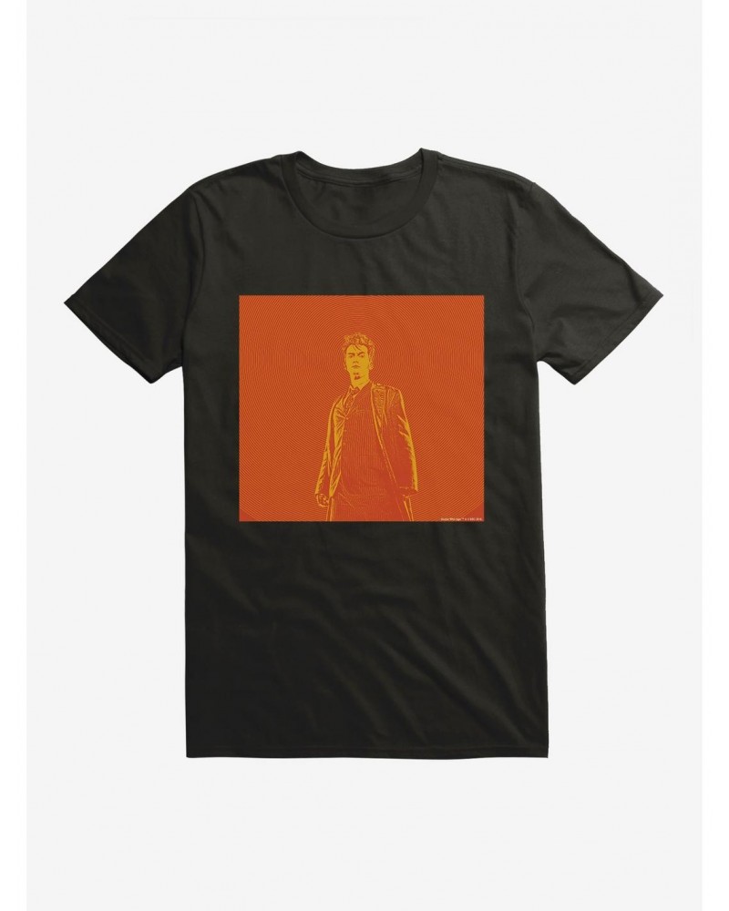 Doctor Who The Tenth Doctor Orange Outline T-Shirt $8.13 T-Shirts