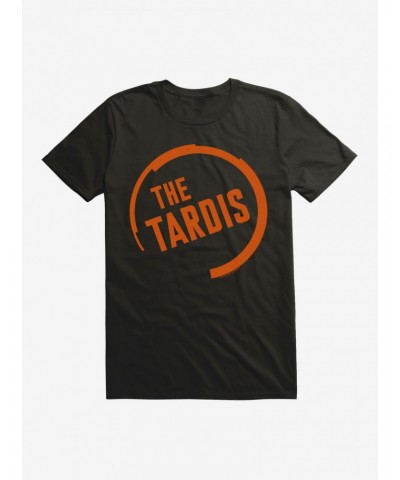 Doctor Who TARDIS Script Circle Logo T-Shirt $7.65 T-Shirts