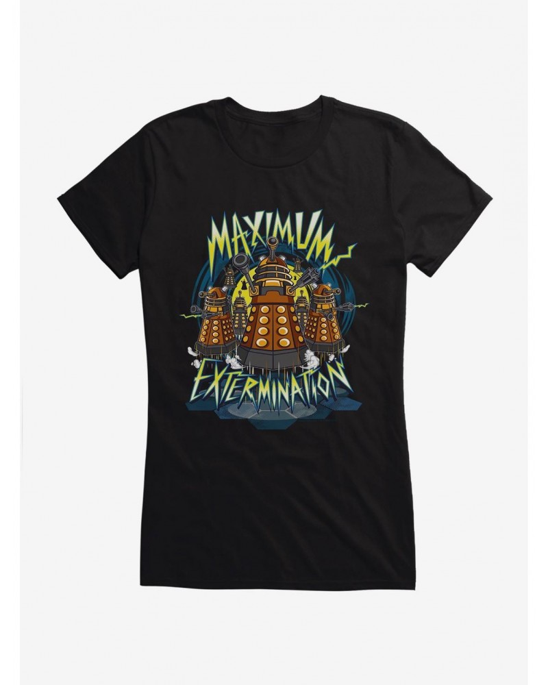 Doctor Who Maximum Extermination Girls T-Shirt $11.70 T-Shirts