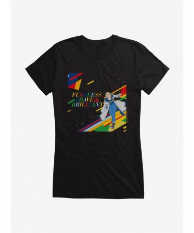 Doctor Who The Thirteenth Doctor Fearless, Brave & Brilliant Girls T-Shirt $10.21 T-Shirts