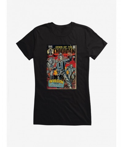 Doctor Who Cybermen Dawn Of The Cybermen Comic Girls T-Shirt $10.71 T-Shirts