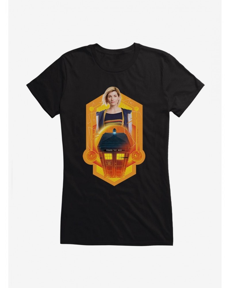 Doctor Who The Thirteenth Doctor Tardis Girls T-Shirt $11.21 T-Shirts