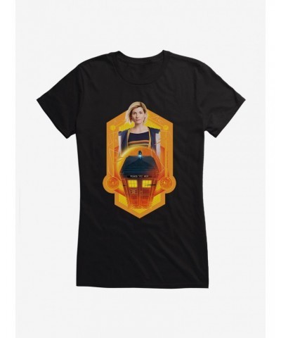 Doctor Who The Thirteenth Doctor Tardis Girls T-Shirt $11.21 T-Shirts