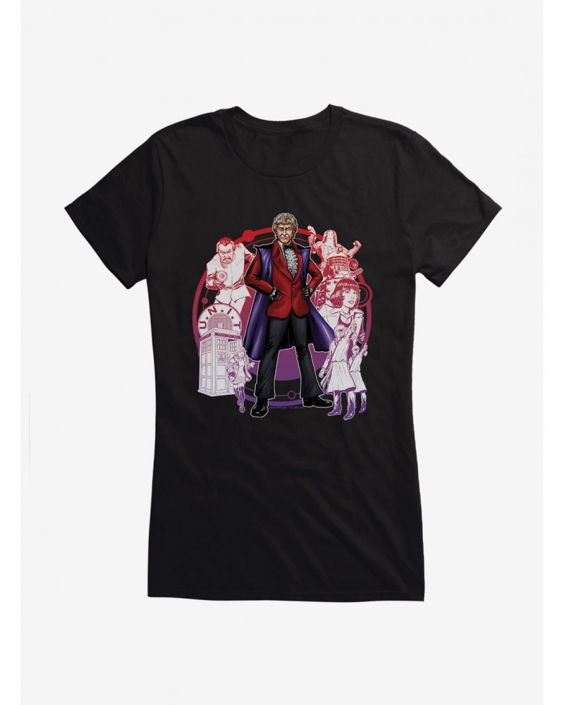 Doctor Who The Third Doctor Girls T-Shirt $7.97 T-Shirts