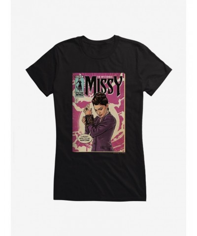 Doctor Who Mysterious Missy Comic Girls T-Shirt $9.96 T-Shirts