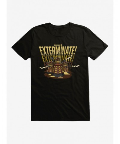 Doctor Who Exterminate Exterminate Exterminate T-Shirt $8.13 T-Shirts