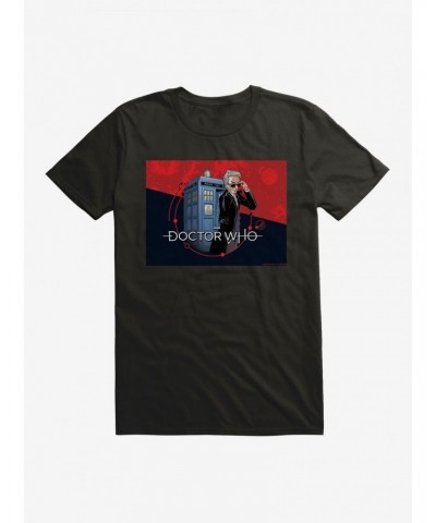 Doctor Who Twelfth Doctor In Shades TARDIS Comic T-Shirt $9.32 T-Shirts