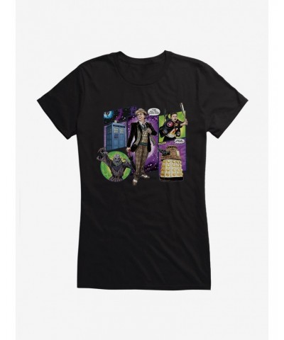 Doctor Who The Seventh Doctor Comic Scene Girls T-Shirt $8.22 T-Shirts