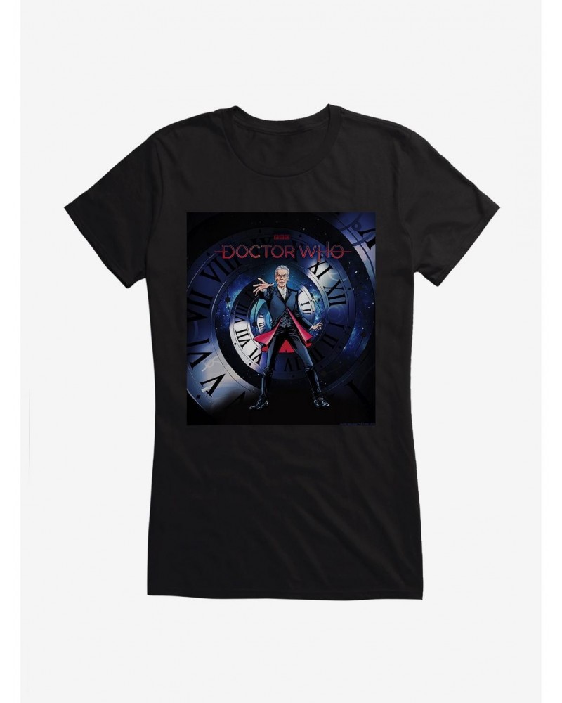 Doctor Who Twelfth Doctor Timey Wimey Girls T-Shirt $7.97 T-Shirts