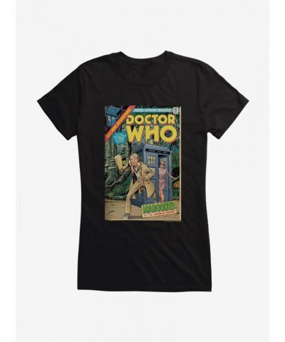 Doctor Who Fifth Doctor And Tegan Comic Girls T-Shirt $9.46 T-Shirts