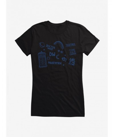 Doctor Who Thirteenth Doctor Time For Change Script Girls T-Shirt $9.96 T-Shirts