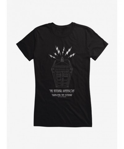 Doctor Who Series 12 Episode 4 The Internal Dimensions Transcend The External Girls Black T-Shirt $10.71 T-Shirts