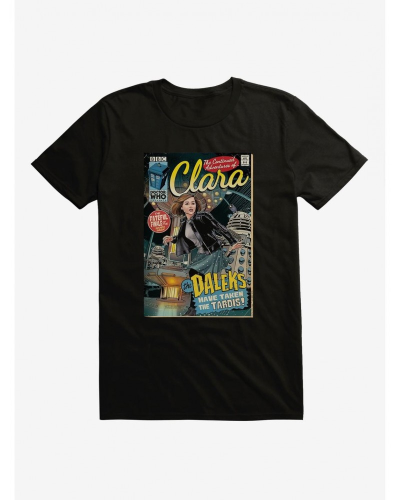 Doctor Who Clara Comic Cover T-Shirt $10.76 T-Shirts