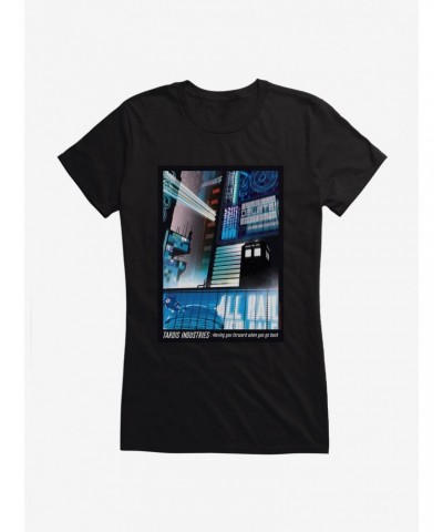 Doctor Who Tardis Undustries Girls T-Shirt $10.46 T-Shirts