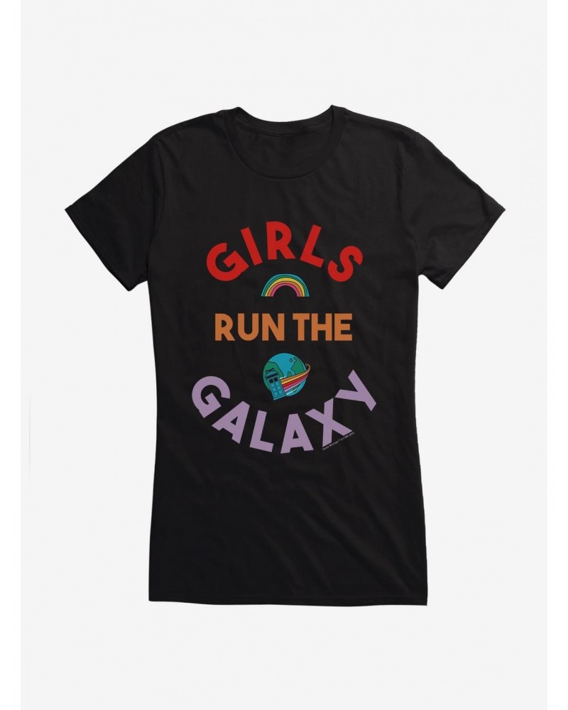 Doctor Who Thirteenth Doctor Girls Run The Galaxy Girls T-Shirt $12.20 T-Shirts