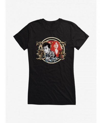 Doctor Who Tenth Doctor and Davros Girls T-Shirt $9.96 T-Shirts